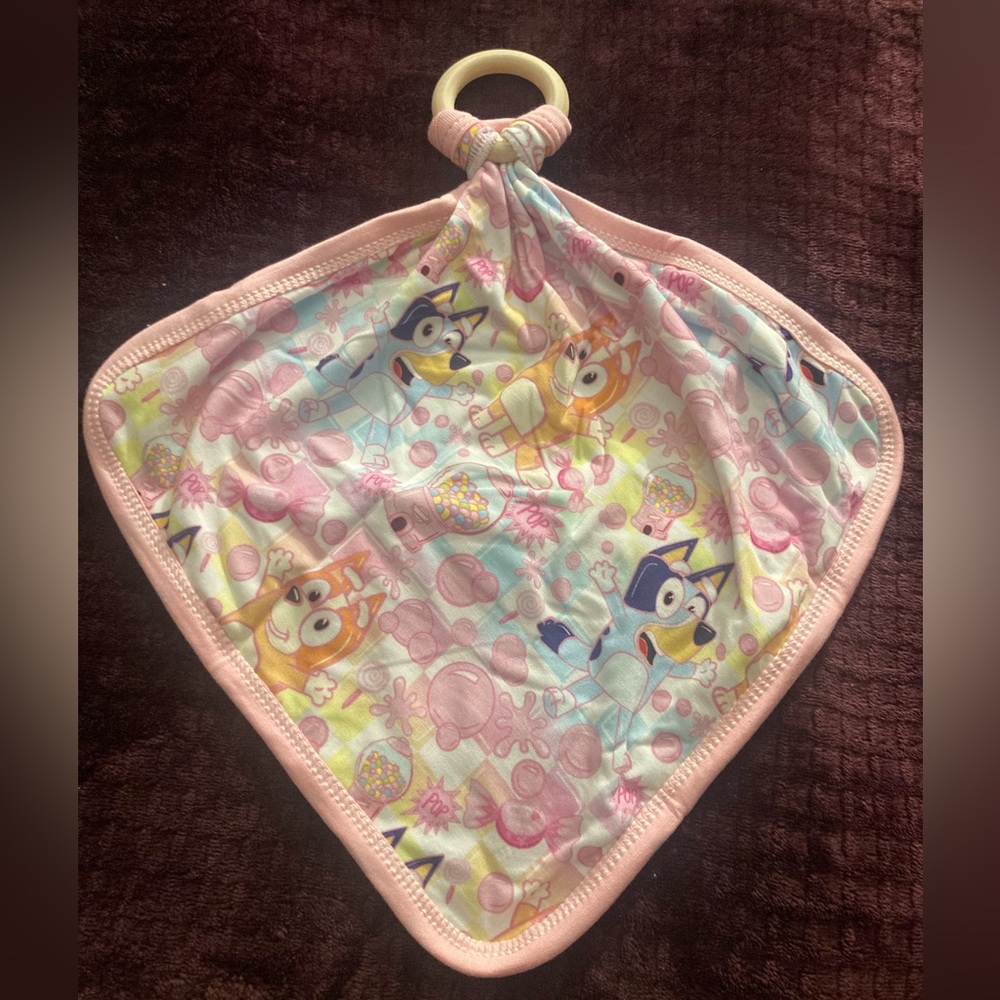 Bamboo Bubblegum Blue Lovey Security Lovey